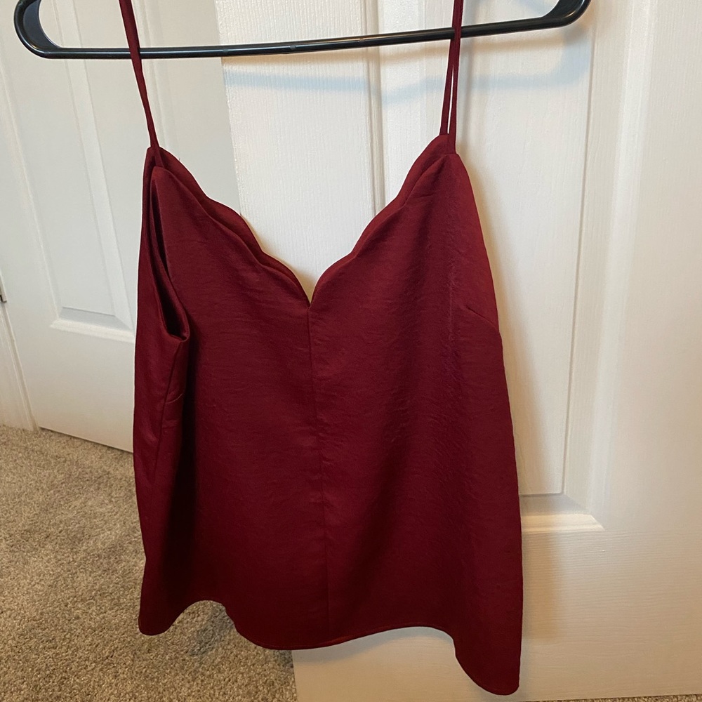 Burgundy tank top